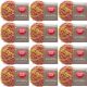Spinrite Red Heart Scrubby Yarn Zesty Pack of 12 Skein