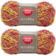 Spinrite Red Heart Scrubby Yarn Zesty Pack of 2 Skein