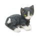 Yard And Garden Minis Black/White Cat Resin 1.9 X 1 Inch