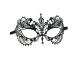 Women s Laser Cut Metal Venetian Pretty Masquerade Mask Black