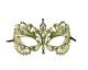 Women s Laser Cut Metal Venetian Pretty Masquerade Mask Gold