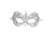 Women s Laser Cut Metal Venetian Pretty Masquerade Mask Silver