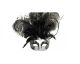 Women s Winter Wonderland Middle Feathers Venetian Mask