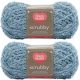 Spinrite Red Heart Scrubby Yarn Glacier Pack of 2 Skein