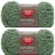 Spinrite Red Heart Scrubby Yarn Green Tea Pack of 2 Skein