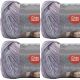 Spinrite Red Heart Unforgettable Yarn Pearly Pack of 4 Skein