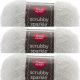 Spinrite Red Heart Scrubby Sparkle Yarn Marshmallow Pack of 3 Skein