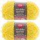 Spinrite Red Heart Scrubby Sparkle Yarn Lemon Pack of 2 Skein
