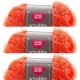 Spinrite Red Heart Scrubby Sparkle Yarn Orange Pack of 3 Skein