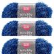 Spinrite Red Heart Scrubby Sparkle Yarn Blueberry Pack of 3 Skein