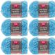 Spinrite Red Heart Scrubby Sparkle Yarn Icepop Pack of 6 Skein