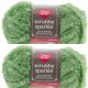 Spinrite Red Heart Scrubby Sparkle Yarn Avocado Pack of 2 Skein