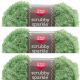 Spinrite Red Heart Scrubby Sparkle Yarn Avocado Pack of 3 Skein