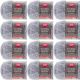 Spinrite Red Heart Scrubby Sparkle Yarn Oyster Pack of 12 Skein
