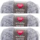 Spinrite Red Heart Scrubby Sparkle Yarn Oyster Pack of 3 Skein