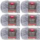 Spinrite Red Heart Scrubby Sparkle Yarn Oyster Pack of 6 Skein