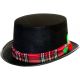 Black Felt Snowman Top Hat