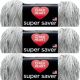 Spinrite Red Heart Super Saver Yarn Soapstone Pack of 3 Skein