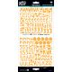Illustrated Faith Cardstock Stickers Alphabet Homespun Practice What You Peach