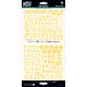 Illustrated Faith Cardstock Stickers Alphabet Homespun Bananas For You