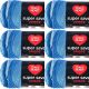 Spinrite Red Heart Super Saver Ombre Yarn True Blue Pack of 6 Skein