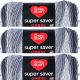 Spinrite Red Heart Super Saver Ombre Yarn Anthracite Pack of 3 Skein