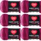 Spinrite Red Heart Super Saver Ombre Yarn Anemone Pack of 6 Skein