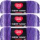 Spinrite Red Heart Super Saver Ombre Yarn Violet Pack of 3 Skein