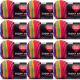 Spinrite Red Heart Super Saver Yarn Favorite Stripe Pack of 12 Skein
