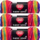 Spinrite Red Heart Super Saver Yarn Favorite Stripe Pack of 3 Skein