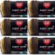 Spinrite Red Heart Super Saver Yarn Latte Stripe Pack of 6 Skein