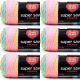 Spinrite Red Heart Super Saver Yarn Retro Stripe Pack of 6 Skein