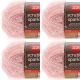 Spinrite Red Heart Scrubby Sparkle Yarn Grapefruit Pack of 4 Skein