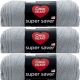 Spinrite Red Heart Super Saver Yarn Dusty Gray Pack of 3 Skein