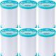 Spinrite Coats Eloflex Stretch Thread 225yd White 1 Pack of 6 Piece
