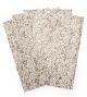 Silver Glittered Lace Overlay Decoration 4 Pack