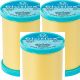 Spinrite Coats Eloflex Stretch Thread 225yd Yellow 1 Pack of 3 Piece