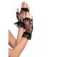 Women s Lace Fingerless Wrist Ruffle Gloves