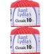 Spinrite Aunt Lydia's Classic Crochet Thread Size 10 Bright Coral 1 Pack of 2 Piece