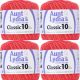 Spinrite Aunt Lydia's Classic Crochet Thread Size 10 Bright Coral 1 Pack of 4 Piece