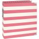 Snap Collection Designer Binder Pink Stripe