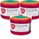 Spinrite Red Heart It s A Wrap Rainbow Yarn Fiesta Pack of 3 Skein