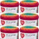 Spinrite Red Heart It s A Wrap Rainbow Yarn Fiesta Pack of 6 Skein