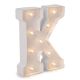 Light Up White Marquee Letters Letter K 9.875 Inches