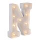 Darice Light Up White Marquee Letters Letter N 9.875 inches