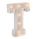 Darice Light Up White Marquee Letters Letter T 9.875 inches