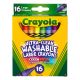 Crayola Large Washable Crayons 16 Per Pkg 1 Pack of 6 Piece