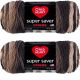 Spinrite Red Heart Super Saver Ombre Yarn Hickory Pack of 2 Skein