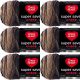 Spinrite Red Heart Super Saver Ombre Yarn Hickory Pack of 6 Skein