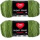 Spinrite Red Heart Super Saver Ombre Yarn Green Apple Pack of 2 Skein